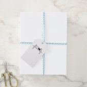 Kat hartslag cadeaulabel (Met Touw)