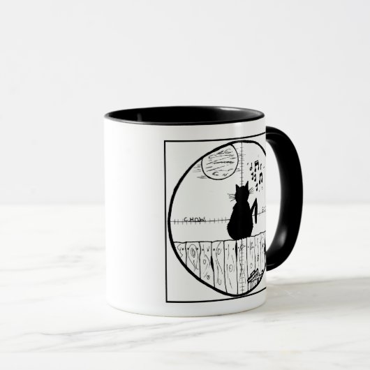 Kat Haters Toepassingsgebied Mok Cartoon (Voorkant rechts)