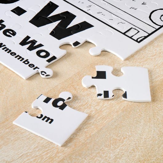 Kat Haters van de Wereldpuzzel Legpuzzel (Zijkant)