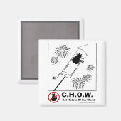 Kat Haters Vuurwerkmagneet Magneet (Voorkant / Achterkant)