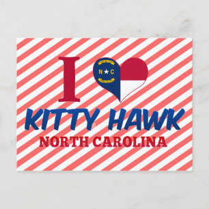 Kat Hawk, North Carolina Briefkaart