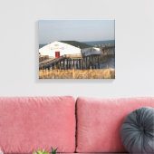 Kat Hawk Pier, NC, foto op Canvas Afdruk (Insitu (Woonkamer))