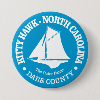 Kat Hawk (sloep) Ronde Button 7,6 Cm