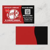 Kat heeft een nier Visitekaartje nodig (Voorkant / Achterkant)