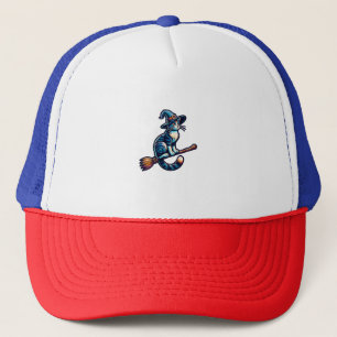 Kat Heks Halloween Hekserij Mystieke Kattenliefheb Trucker Pet