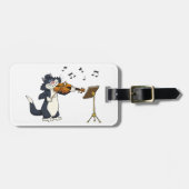 Kat het geweld afspelen bagagelabel (Voorkant horizontaal)