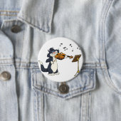 Kat het geweld afspelen ronde button 7,6 cm (In situ)