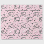 Kat het in kattenbommen. cadeaupapier (Vlak)