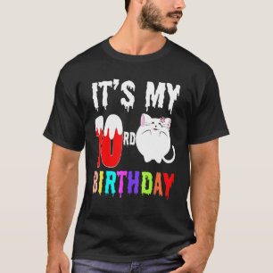 Kat het mijn tiende verjaardag voor vrolijke vrouw t-shirt
