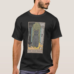 Kat High Priest Tarot Card voor een Tarot Card Rea T-shirt