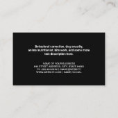 Kat Hond Rood Logo | Dierenservices Visitekaartje (Achterkant)