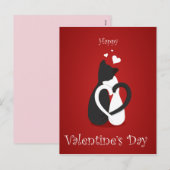 Kat houdt van Valentijnsdag briefkaart (Voorkant / Achterkant)