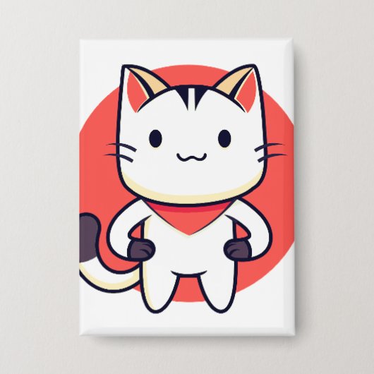 Kat, huisdier, dier button (Voorkant)