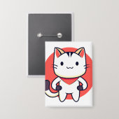 Kat, huisdier, dier button (Voorkant / Achterkant)