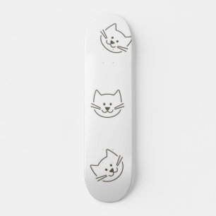kat, huisdier, kitten, kat, dier, miauw, poot, whi skateboard