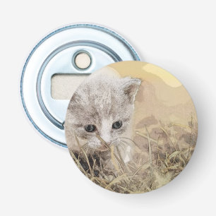 Kat, huisdier, Schattige Button Flesopener