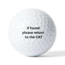 Kat Humor Golfbal, Grappige Kat Golfbal