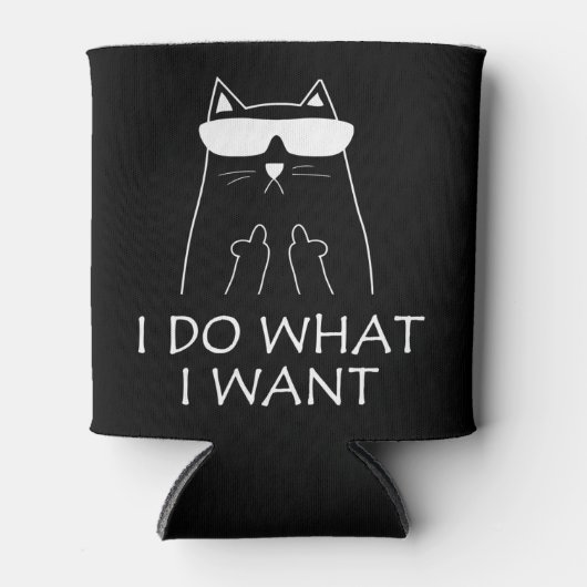 Kat ik doe wat ik wil blikjeskoeler (Voorkant)