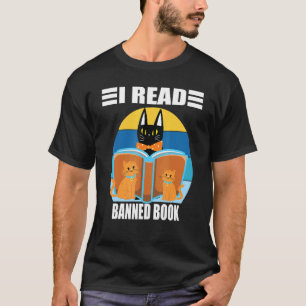 Kat Ik Lees Verboden Boeken Boekenwurmen Lezen Boe T-shirt