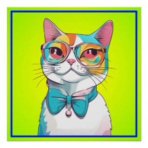 Kat Illustratie Clipart Perfect Poster