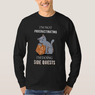 Kat Im niet verlengend Im Doing Side Quests Rp T-shirt
