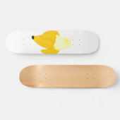 Kat in banaan - Kies achtergrondkleur Skateboard (Horizontaal)