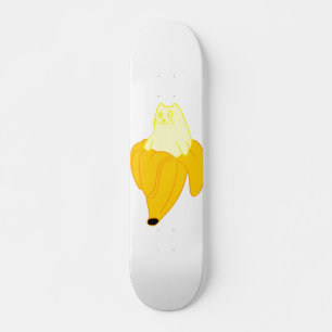Kat in banaan - Kies achtergrondkleur Skateboard