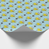 Kat in bananen cadeaupapier (Hoek)