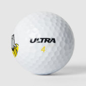 Kat in bananen golfballen (Logo)