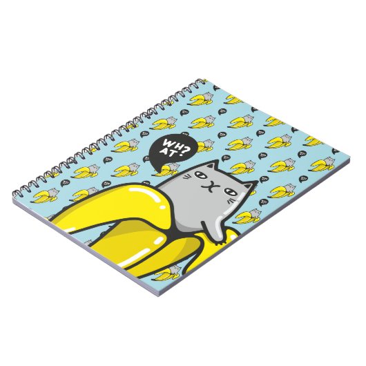 Kat in bananen notitieboek (Linkerzijde)