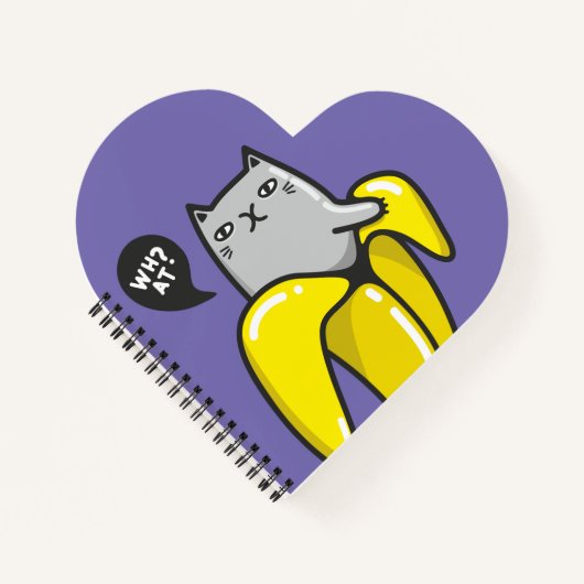 Kat in bananen notitieboek (Voorkant)