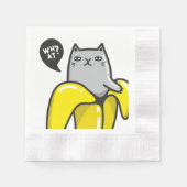 Kat in bananen servet (Voorkant)