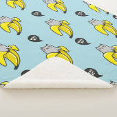 Kat in bananen sherpa deken (3/4)