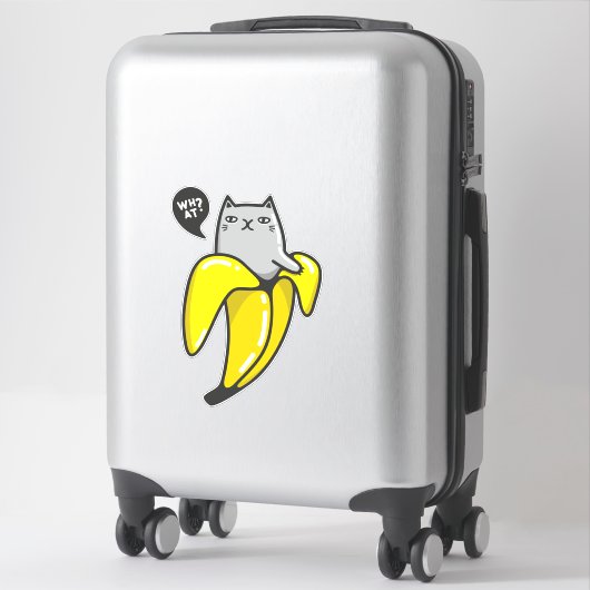 Kat in bananen sticker (Koffer)
