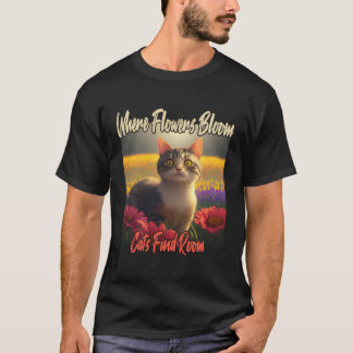 Kat In Bloemen - Tuinieren Lover Tuinier Kat T-shirt