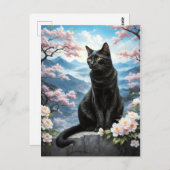 kat in China Briefkaart (Voorkant / Achterkant)