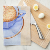 Kat in Coffee Tea Towel Theedoek (Quarter Fold)