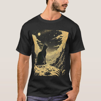 Kat In De Bergen Maneschijn T-shirt
