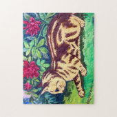 Kat in de bloem, Louis Wain Legpuzzel (Verticaal)