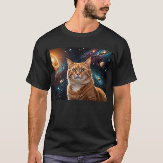 Kat in de buitenruimte t-shirt