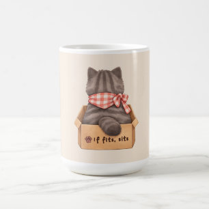 Kat in de doos koffiemok