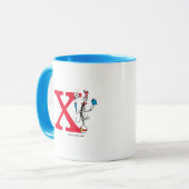 Kat in de hoed Balansact Monogram X Mok (Voorkant links)