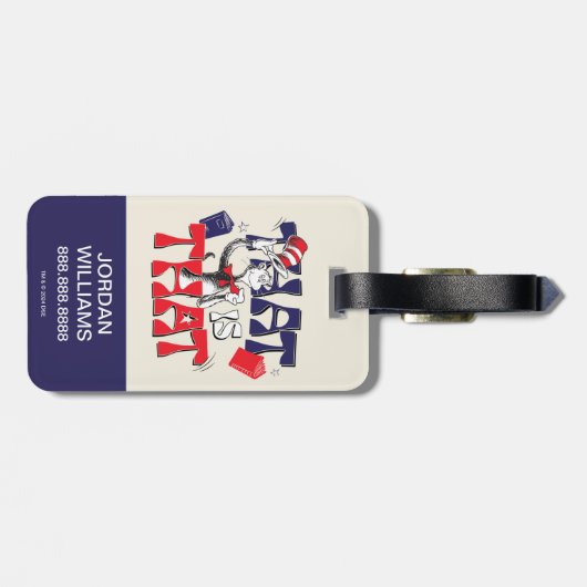 Kat in de hoed | Dat is dat Bagagelabel (Achterkant horizontaal)