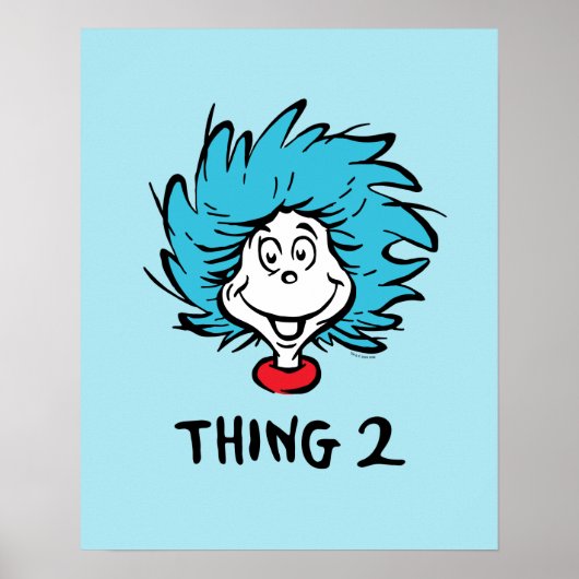 Kat in de hoed | Ding 1 Ding 2 - Ding 2 Poster (Voorkant)