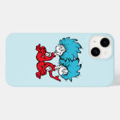 Kat in de hoed Ding Een & Ding Twee Case-Mate iPhone Case (Achterkant (horizontaal))