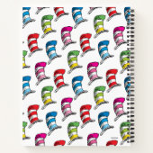 Kat in de Hoed Kleurrijke Hoed Patroon Tekening Notitieboek (Achterkant)