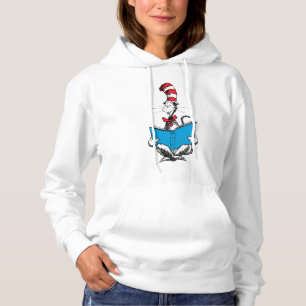 Kat in de hoed leest hoodie