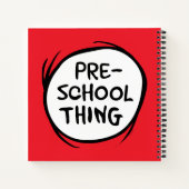 Kat in de hoed | Preschool Ding Notitieboek (Achterkant)