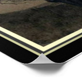 "Kat in de maan" Art Nouveau Print (Hoek)