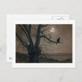 Kat in de Moonlight, Alexandre Steinlen Briefkaart (Voorkant / Achterkant)